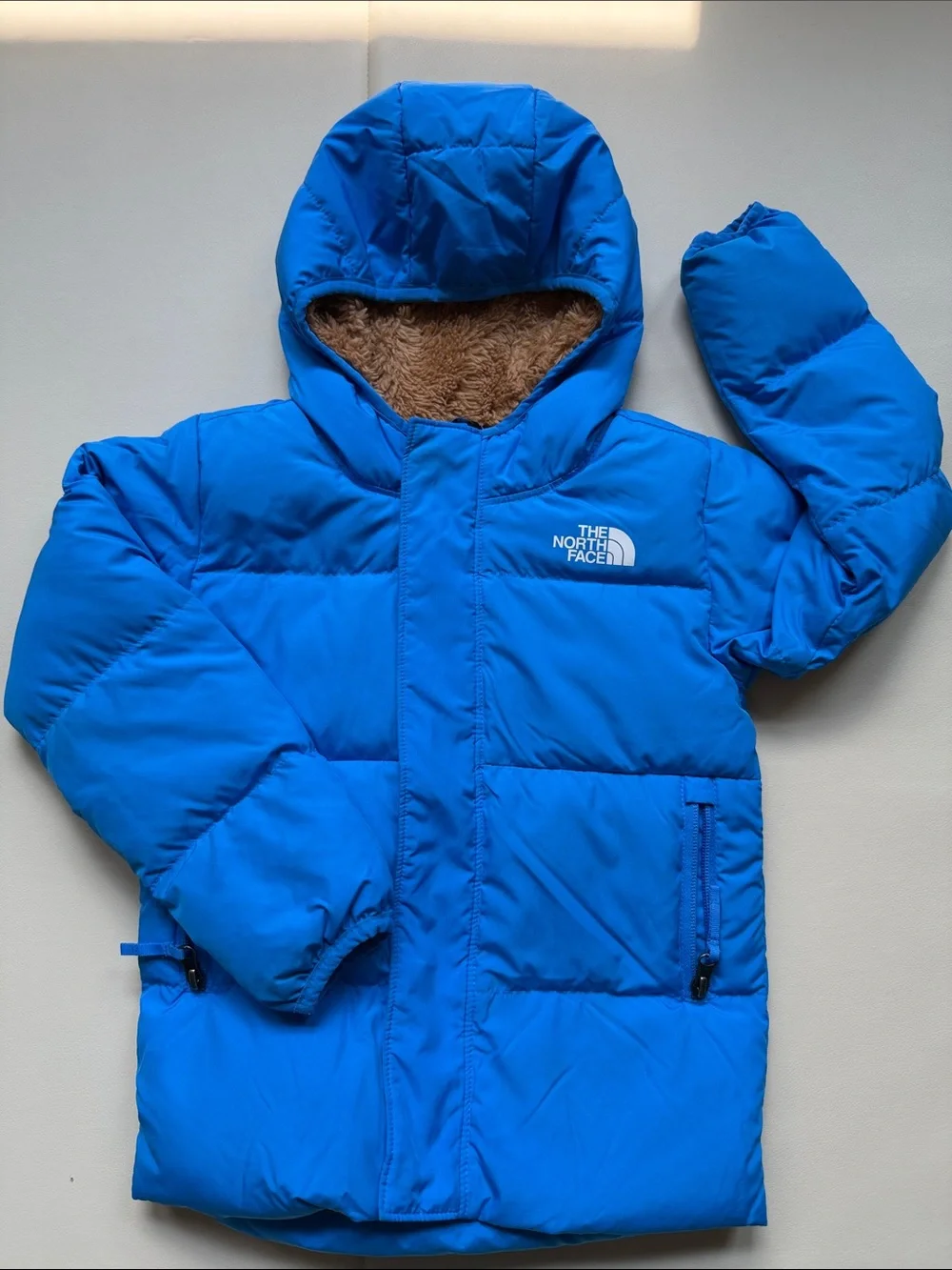 The North Face Boys Moondoggy 600-Fill Down Heavyweight Puffer Jacket Blue
